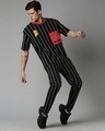 Shop Men's Black Striped Track Pants-Full