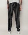 Shop Men's Black Striped Track Pants-Design