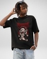 Shop Men's Black Sukuna Graphic Printed Oversized T-shirt-Design