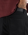Shop Men's Black Baggy Fit Mid-Rise Jeans