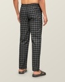 Shop Pack of 2 Men's Black Super Combed Cotton Checkered Pyjamas-Full