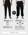 Shop Men's Black Super Loose Fit Cargo Joggers-Design