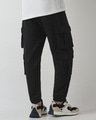 Shop Men's Black Super Loose Fit Cargo Joggers