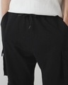 Shop Men's Black Super Loose Fit Cargo Joggers