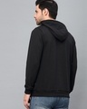 Shop Men's Black Super Squad Typography Slim Fit Hooded Sweatshirt-Full