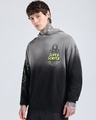 Shop Men's Black Super Surfer Ombre Graphic Printed Oversized Hoodies-Full