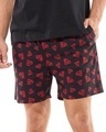 Shop Men's Black Superman All Over Printed Boxers-Front