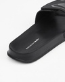 Shop Men's Black Superman Shadow Printed Velcro Sliders