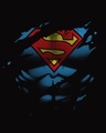 Shop Men's Black Superman Torn (SML) Graphic Printed T-shirt-Full