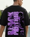 Shop Men's Black T'Challa Graphic Printed Oversized T-shirt