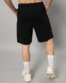 Shop Men's Black Take Off Typography Relaxed Fit Shorts-Full