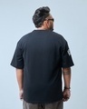 Shop Men's Black Tasmanian Devil Graphic Printed Oversized Plus Size T-shirt-Design