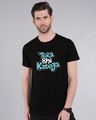 Shop Men's Black Tera Bhi Katega Typography T-shirt-Front