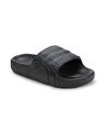 Shop Men's Black Textured Sliders-Design