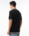 Shop Men's Black Textured Flatknit T-shirt-Design