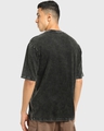 Shop Men's Black Thala Graphic Printed Oversized Acid Wash T-shirt-Full