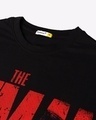 Shop Men's Black The Batman Oversized Typography T-shirt