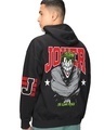 Shop Men's Black The Clown Prince Graphic Printed Oversized Hoodies-Front