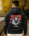 Shop Men's Black The Clown Prince Graphic Printed Oversized Hoodies-Front