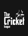 Shop Men's Black The Cricket League T-shirt-Full