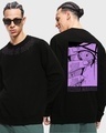 Shop Men's Black The Ghost Graphic Printed Sweatshirt-Front