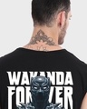 Shop Men's Black The King Graphic Printed Oversized Vest