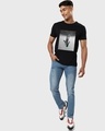 Shop Men's Black The Other Side Graphic Printed T-shirt-Full
