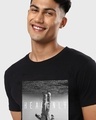 Shop Men's Black The Other Side Graphic Printed T-shirt