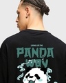 Shop Men's Black The Panda Way Graphic Printed Oversized T-shirt