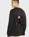 Shop Men's Black The Ryuk Graphic Printed Oversized T-shirt-Front