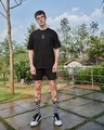 Shop Men's Black The View Graphic Printed Oversized T-shirt-Full
