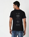 Shop Men's Black The White Wolf Typography T-shirt-Design