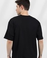 Shop Men's Black Thestones Graphic Printed Oversized T-shirt-Design