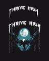 Shop Men's Black Thrive High Graphic Printed T-shirt-Full