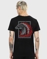 Shop Men's Black Throne of Dragon Graphic Printed T-shirt-Design