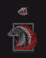 Shop Men's Black Throne of Dragon Graphic Printed T-shirt