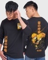 Shop Men's Black Thunder Breathing Zenitsu Graphic Printed T-shirt-Front