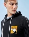 Shop Men's Black Thunder Breathing Zenitsu Graphic Printed Hoodies