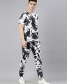 Shop Men's Black Tie & Dye T-shirt & Pyjama Set-Design