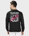 Shop Men's Black Tiger Fearless Tiger Graphic Printed Sweatshirt-Design