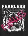 Shop Men's Black Tiger Fearless Tiger Graphic Printed Sweatshirt-Full