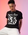 Shop Men's Black Titan Fighters Graphic Printed T-shirt-Front