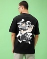 Shop Men's Black Toji Graphic Printed Oversized T-shirt-Design