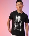Shop Men's Black Tokyo Manji Gang President Graphic Printed T-shirt-Front