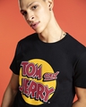 Shop Men's Black Tom & Jerry Logo Typography T-shirt