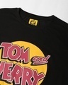 Shop Men's Black Tom & Jerry Logo Typography T-shirt