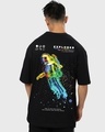 Shop Men's Black Too Alien For Earth Graphic Printed Oversized T-shirt-Design