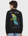 Shop Men's Black Too Alien For Earth Graphic Printed Zipper Sweatshirt-Design