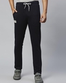 Shop Men's Black Track Pants-Front