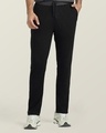 Shop Men's Black Track Pants-Front